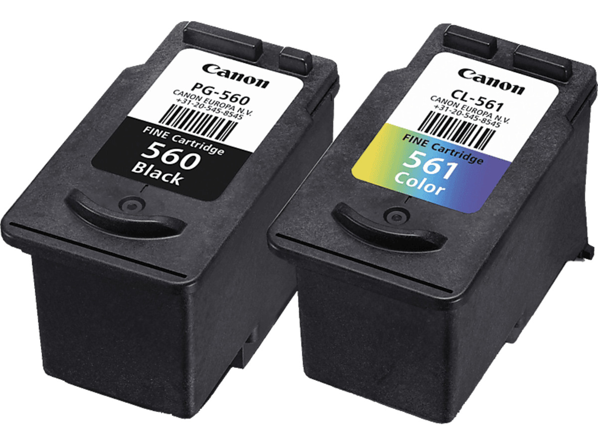 Bild 1 von CANON PG-560 Schwarz + CL-561 Tintenpatrone 3 Farben (3713C006)