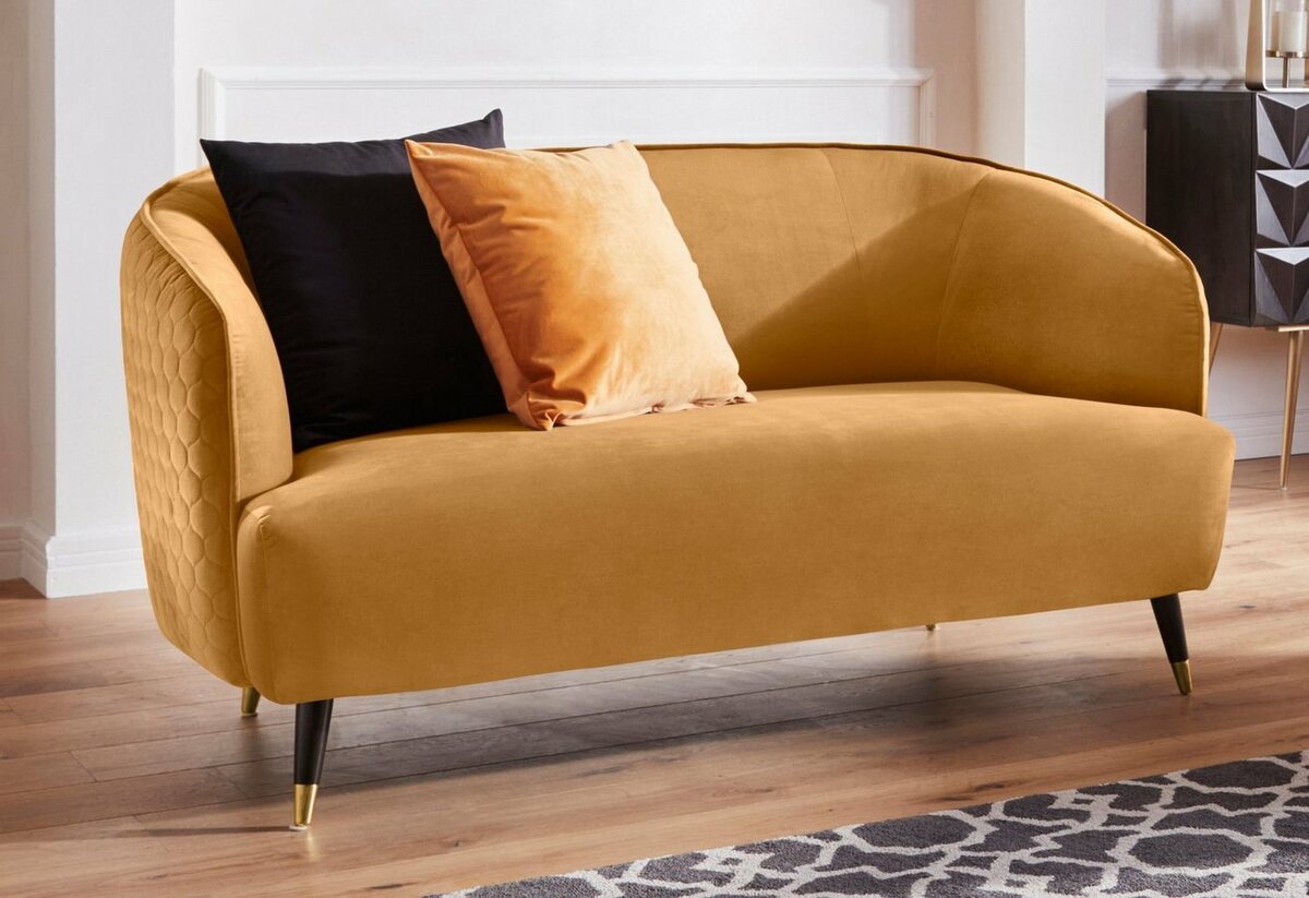 Bild 1 von Guido Maria Kretschmer Home&Living 2-Sitzer Oradea, mit eleganter Steppung auf Rückseite der Rückenlehne