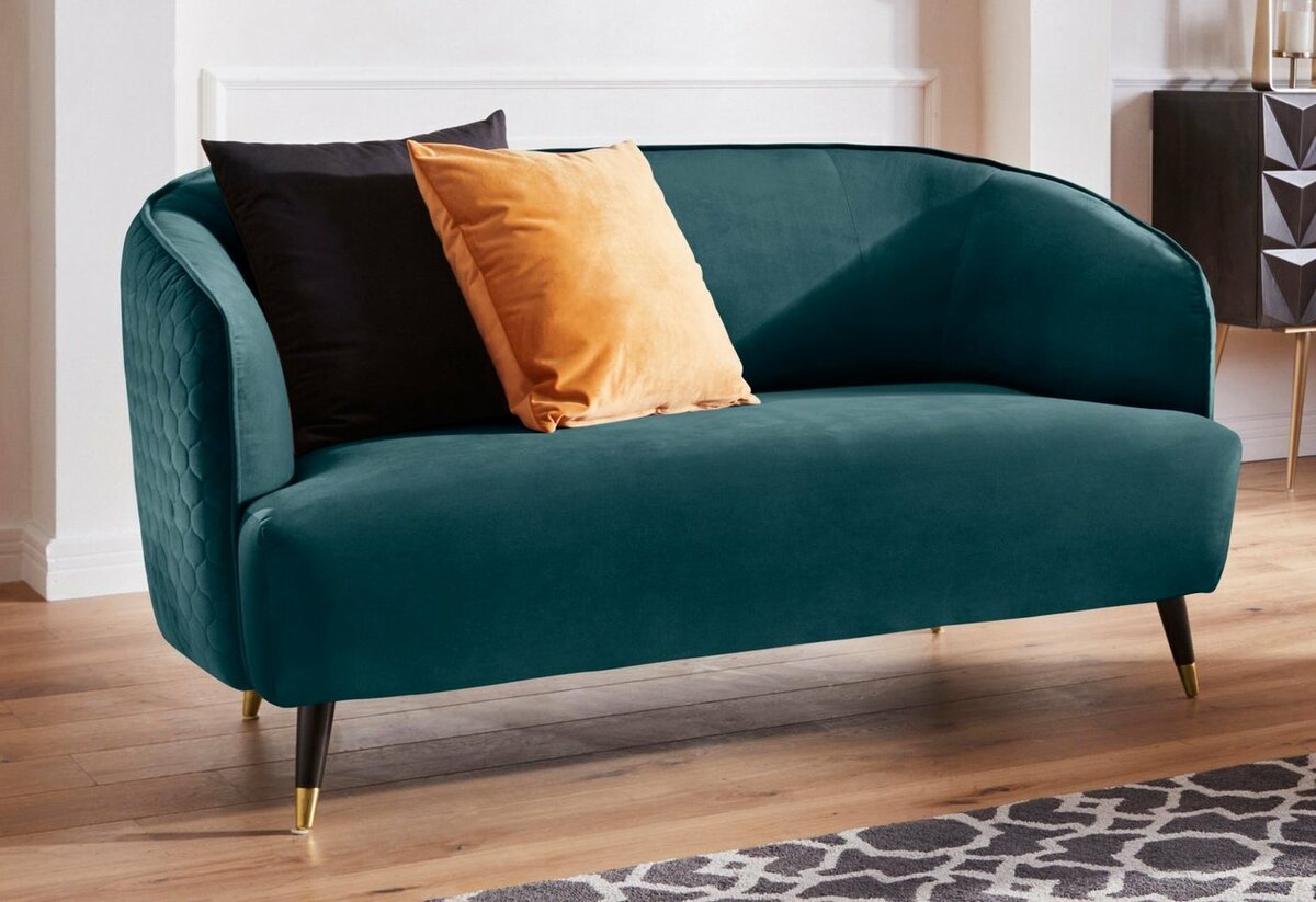 Bild 1 von Guido Maria Kretschmer Home&Living 2-Sitzer Oradea, mit eleganter Steppung auf Rückseite der Rückenlehne