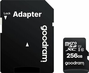 Goodram microSD 256GB (M1AA-2560R12) Speicherkarte (256 GB, UHS-I Class 10, 100 MB/s Lesegeschwindigkeit)
