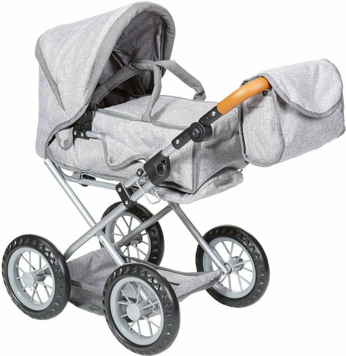 Bild 1 von Knorrtoys® Kombi-Puppenwagen Ruby - Stone Brown, mit Wickeltasche