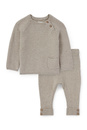 Bild 1 von C&A Baby-Outfit-2 teilig, Braun, Größe: 50