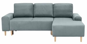 INOSIGN Ecksofa Samu, wahlweise mit Bettfunktion und Bettkasten, Grün