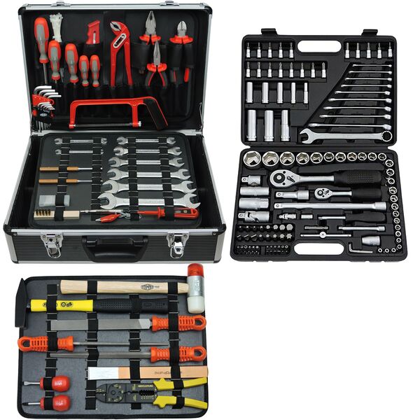Bild 1 von FAMEX 719-50 Werkzeugkoffer mit Werkzeug Set und Steckschlüsselsatz