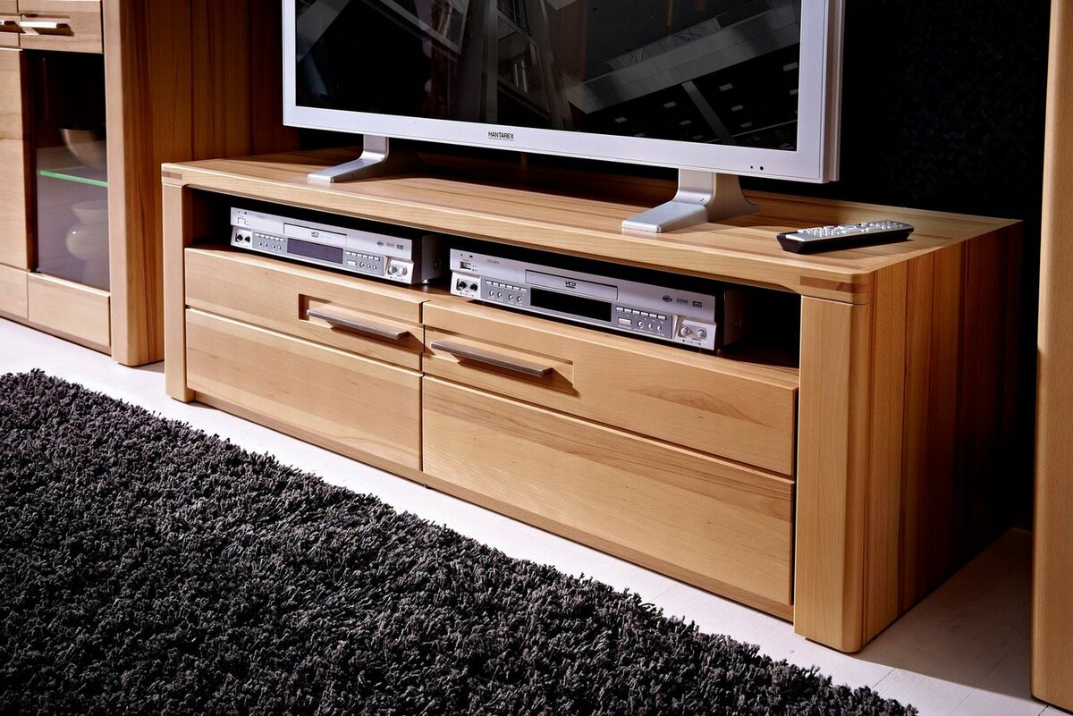 Bild 1 von Innostyle Lowboard Nature Plus, Breite 130 cm, 2 Schubkästen, 1 offenes Fach, Braun