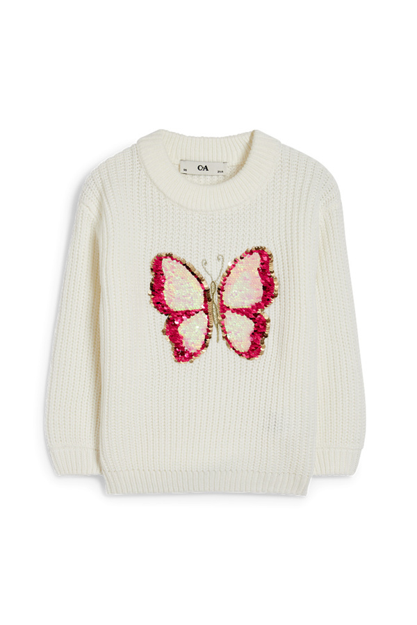 Bild 1 von C&A Schmetterling-Pullover, Weiß, Größe: 92