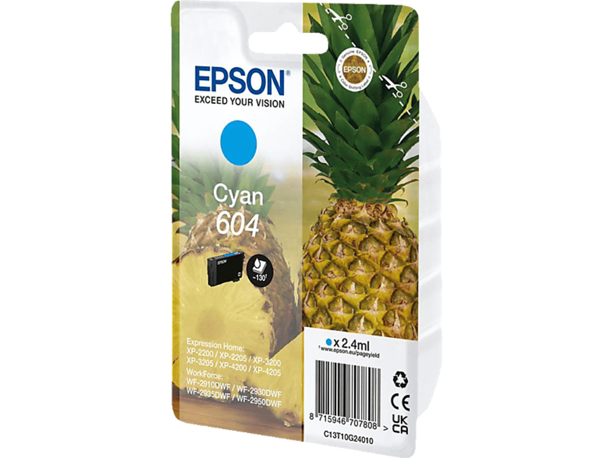 Bild 1 von EPSON 604 Singlepack Tintenpatrone Cyan (C13T10G24010)