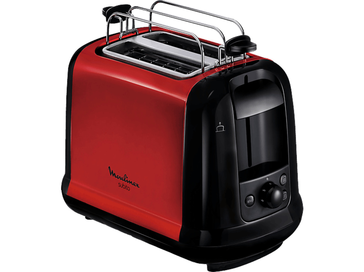 Bild 1 von MOULINEX LT 261 D Toaster Metallic/Rot/Schwarz (850 Watt, Schlitze: 2)