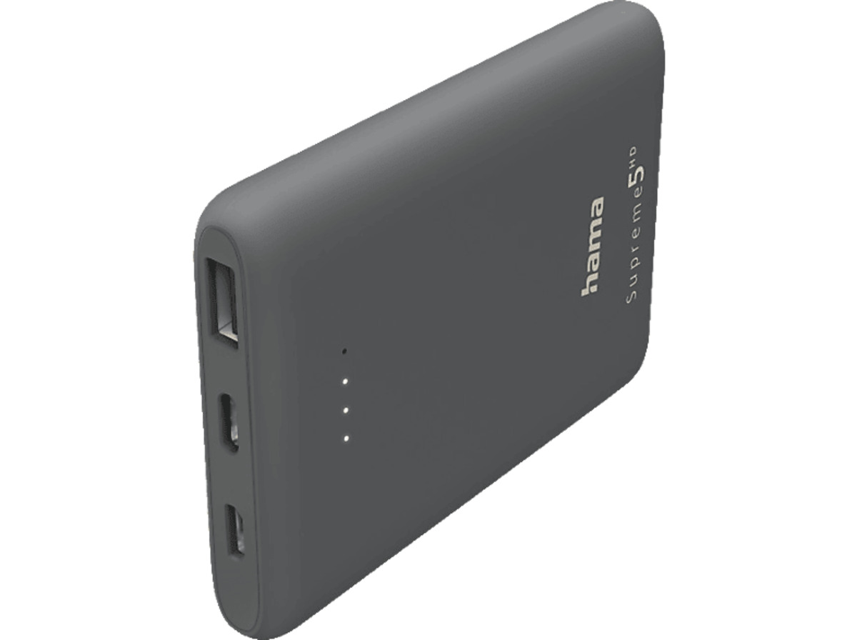 Bild 1 von HAMA Power Pack Supreme 5HD Powerbank 5000 mAh Grau