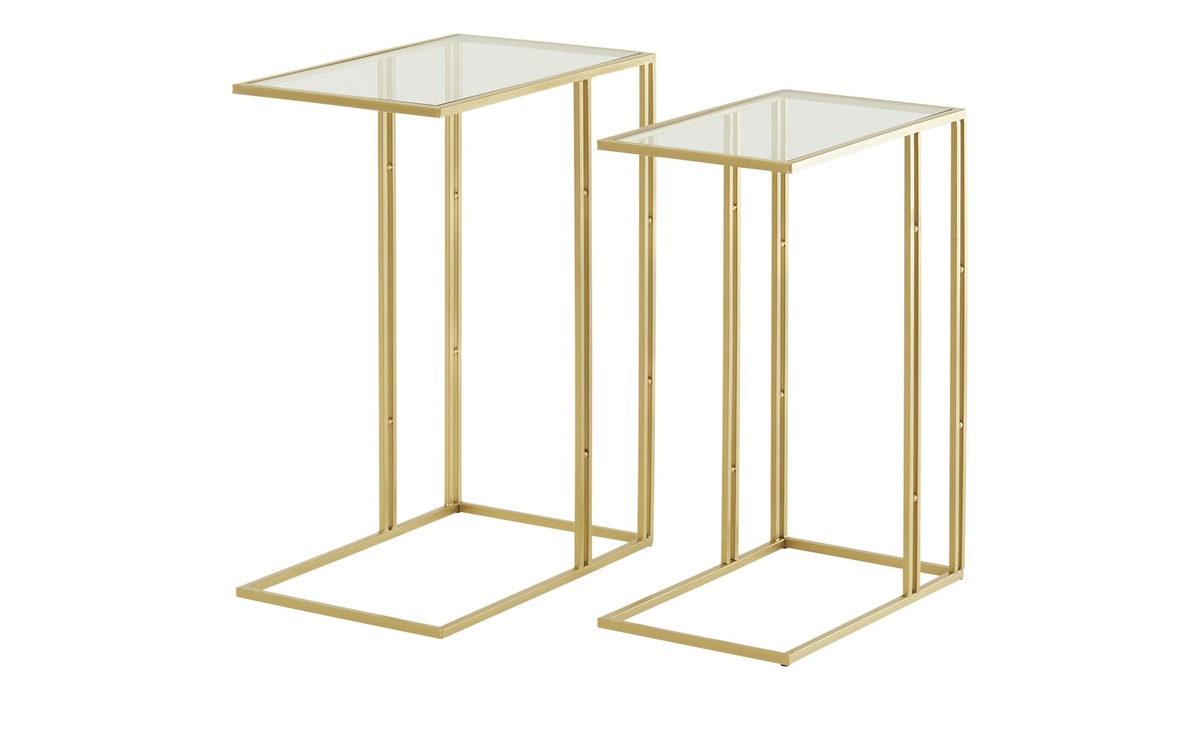 Bild 1 von Beistelltisch 2er-Set ¦ gold ¦ Maße (cm): B: 33 H: 68 Tische > Beistelltische - Sconto