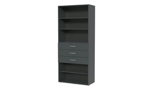 Regal  Multischrank-System ¦ grau ¦ Maße (cm): B: 80 H: 185 T: 40 Regale > Wandregale - Sconto