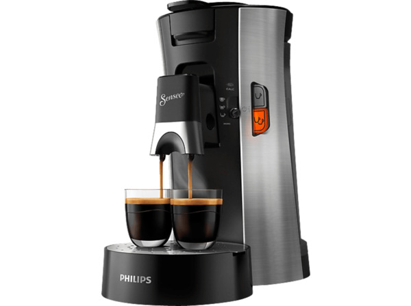 Bild 1 von PHILIPS SENSEO® CSA250/10 Select mit Kaffeestärkewahl und Memo-Funktion, 0.9L Wassertank, Padmaschine, Metall