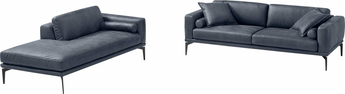 Bild 1 von Egoitaliano Polstergarnitur Masu, Höhe der Rückenkissen und Sitztiefe verstellbar, 3 Rollkissen, Grau