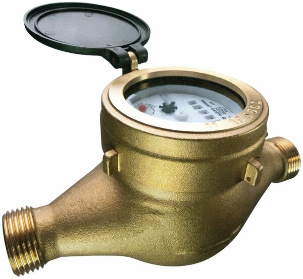 Bild 1 von CORNAT Kaltwasserzähler, 1/2, Q3= 4, aus Kunststoff und Messing"