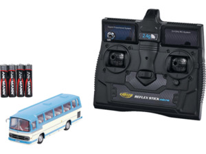 CARSON 1:87 MB Bus O 302 2.4GHz 100% RTR blau, ferngesteuertes Fahrzeug R/C Spielzeugauto, Blau