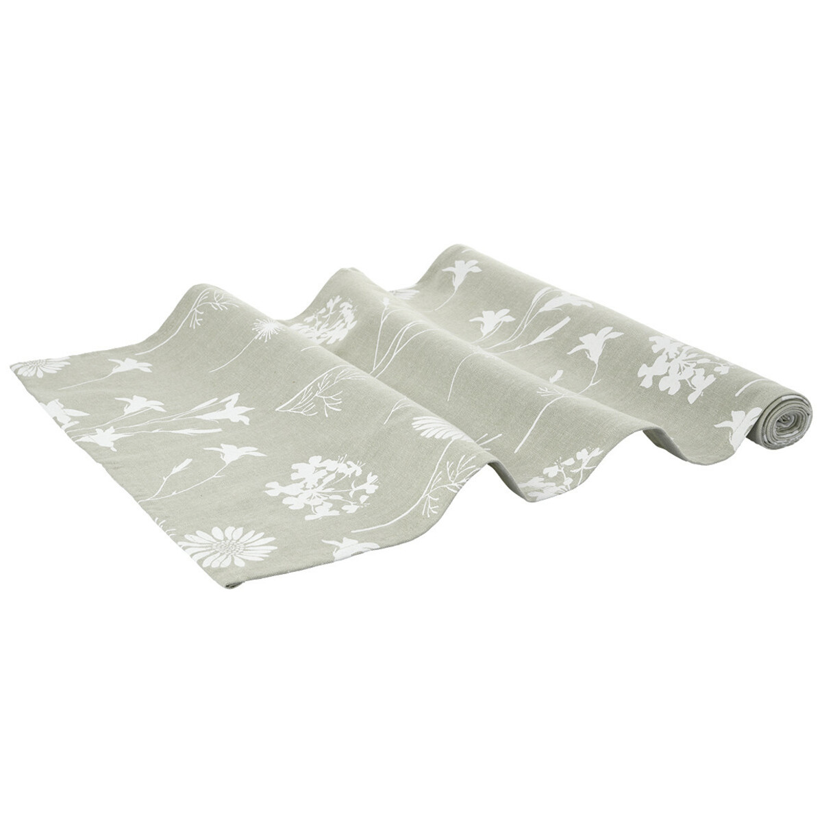 Bild 1 von Tischläufer mit Blumen-Print HELLGRÜN