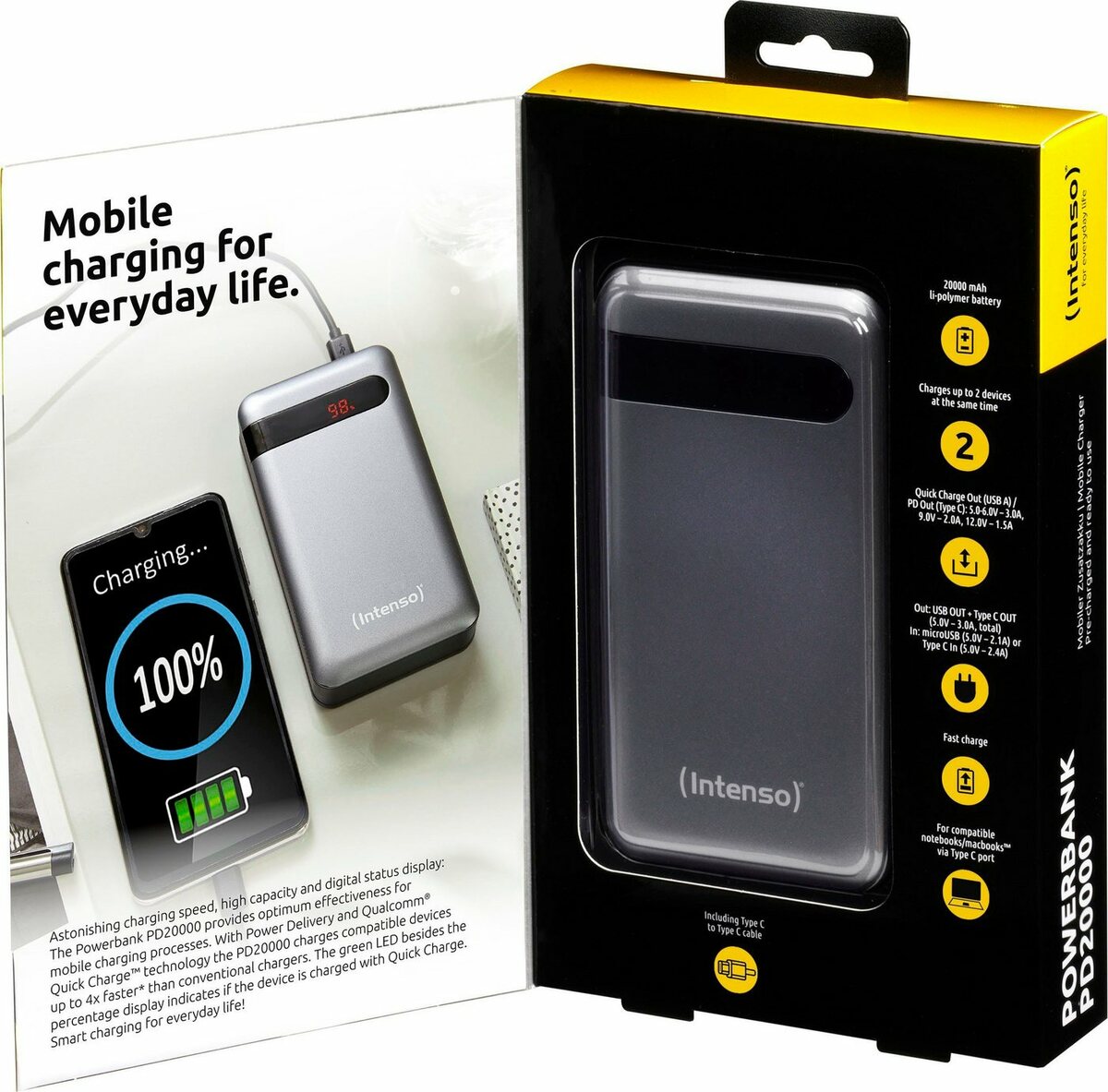 Bild 1 von Intenso PD 20000 Batterie-Ladegerät