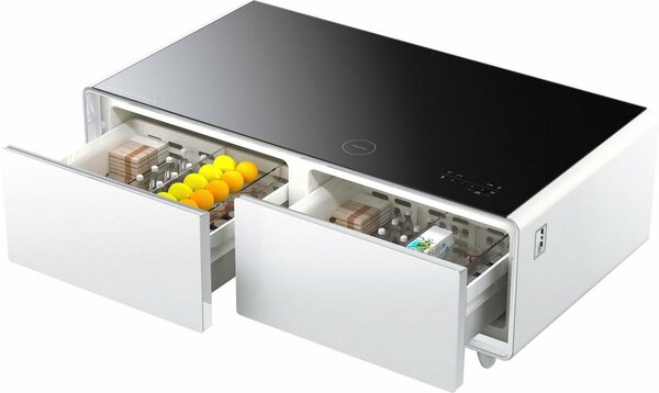 Bild 1 von Caso Getränkekühlschrank 793, 46 cm hoch, 130,5 cm breit, Loungetisch mit Kühlfächern, Soundbar und Lademöglichkeiten
