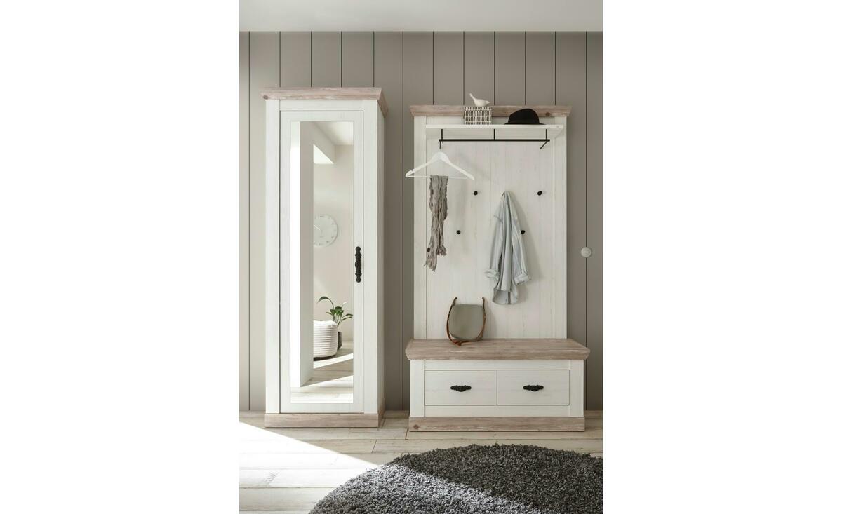 Bild 1 von Garderobe  Riobamba ¦ weiß ¦ Maße (cm): B: 190 H: 201 Flur- & Dielenmöbel > Garderoben Sets - Sconto