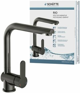 Schütte Spültischarmatur RIO Schütte Wasserhahn mit Energiesparfunktion, 360° schwenkbare Mischbatterie