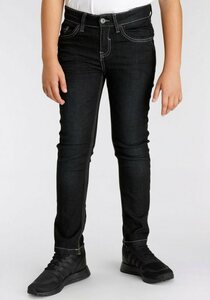 Arizona Stretch-Jeans regular fit mit schmalem Bein, Schwarz