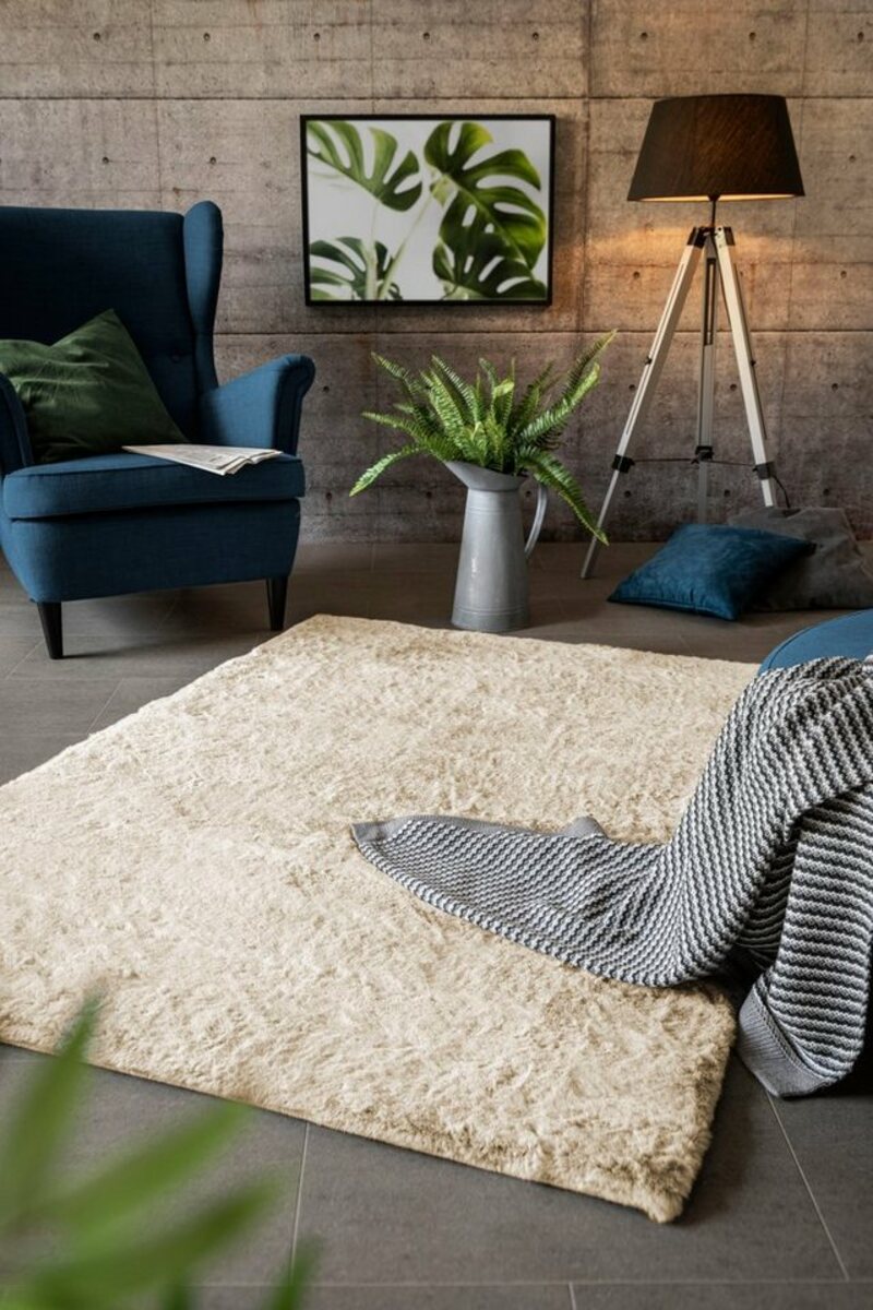 Bild 1 von Fellteppich Novara, LUXOR living, rechteckig, Höhe: 30 mm, Kunstfell, Kaninchenfell-Haptik, besonders weicher Hochflor