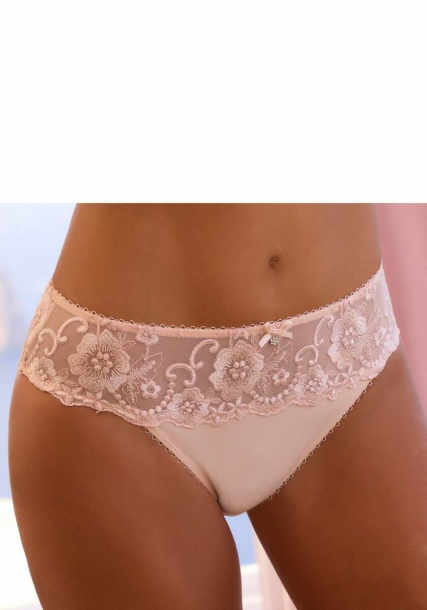 Bild 1 von LASCANA Bikinislip Wanda mit Stickerei Spitze in floraler Optik