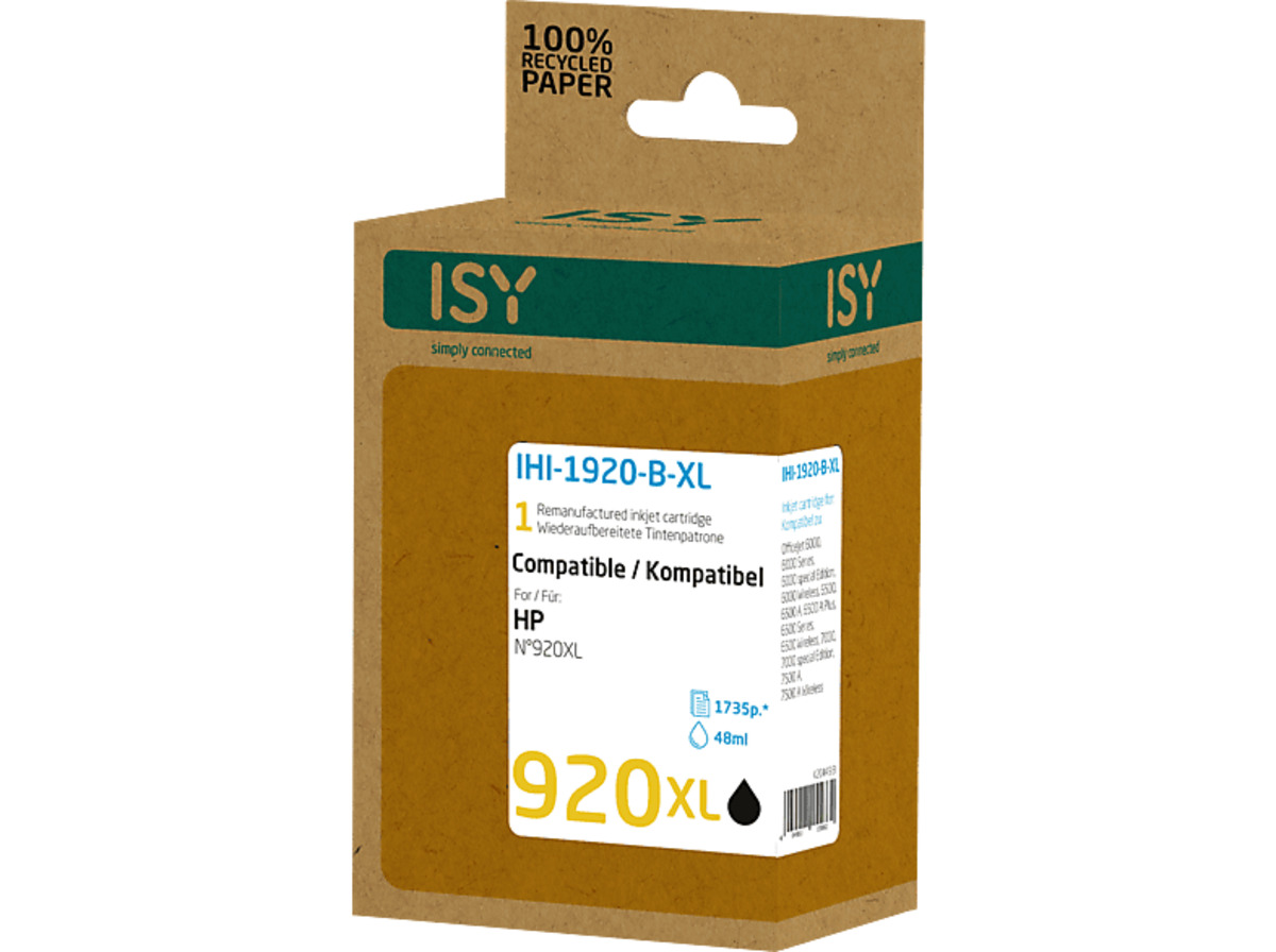 Bild 1 von ISY IHI-1920-B-XL Tintenpatrone Schwarz