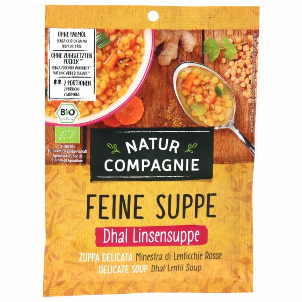 Bild 1 von Natur Compagnie 2 x BIO Dhal Linsensuppe