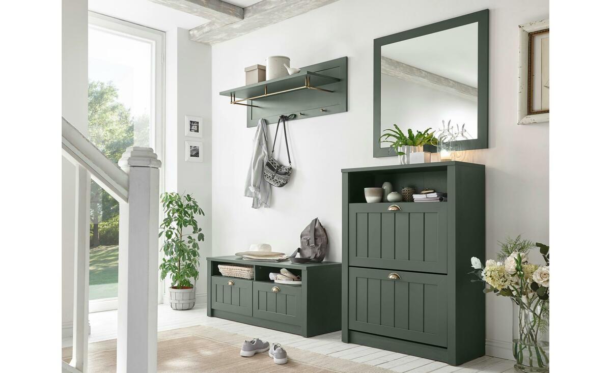 Bild 1 von Garderoben-Set  Valdez ¦ grün ¦ Maße (cm): B: 213 H: 198 T: 43 Flur- & Dielenmöbel > Garderoben Sets - Sconto