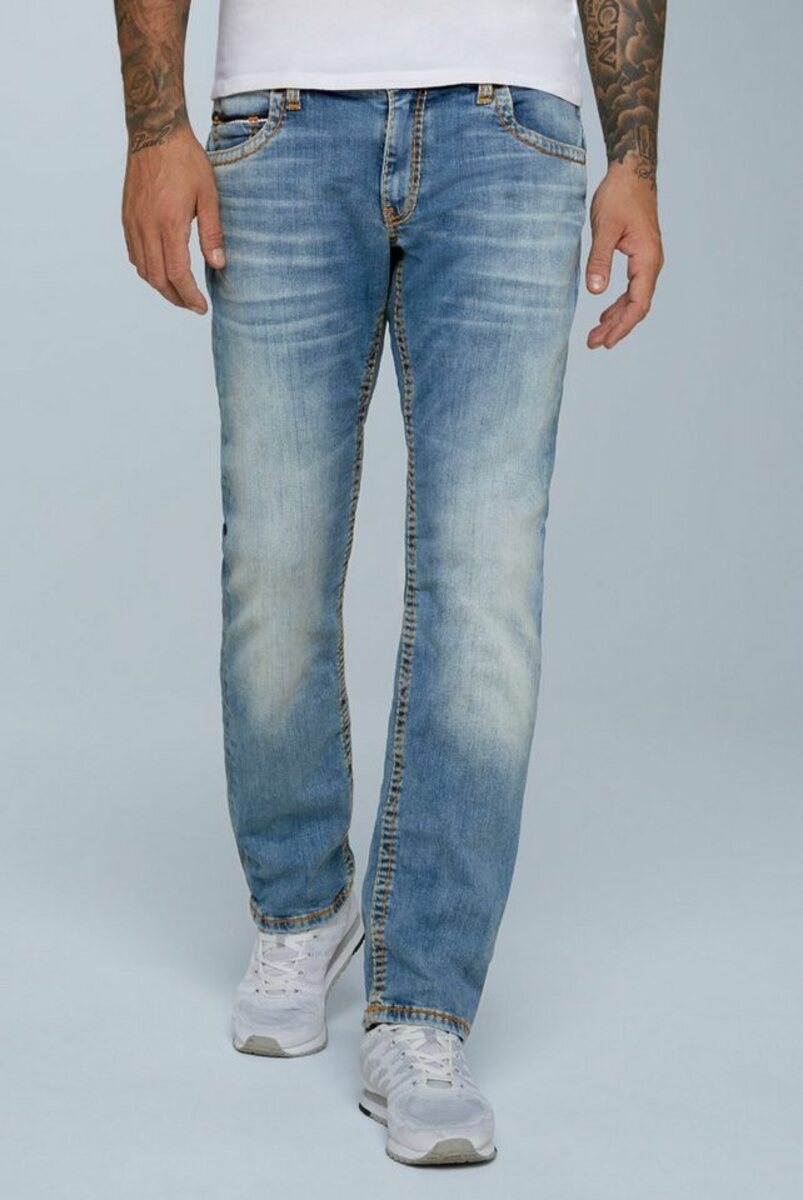 Bild 1 von CAMP DAVID Comfort-fit-Jeans mit breiten Nähten