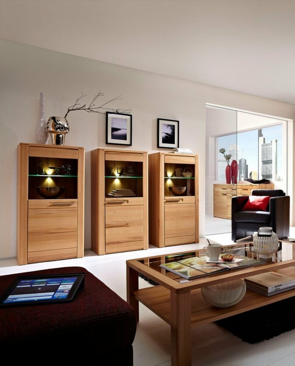 Bild 1 von Innostyle Standvitrine Nature Plus inklusive LED-Beleuchtung, Braun