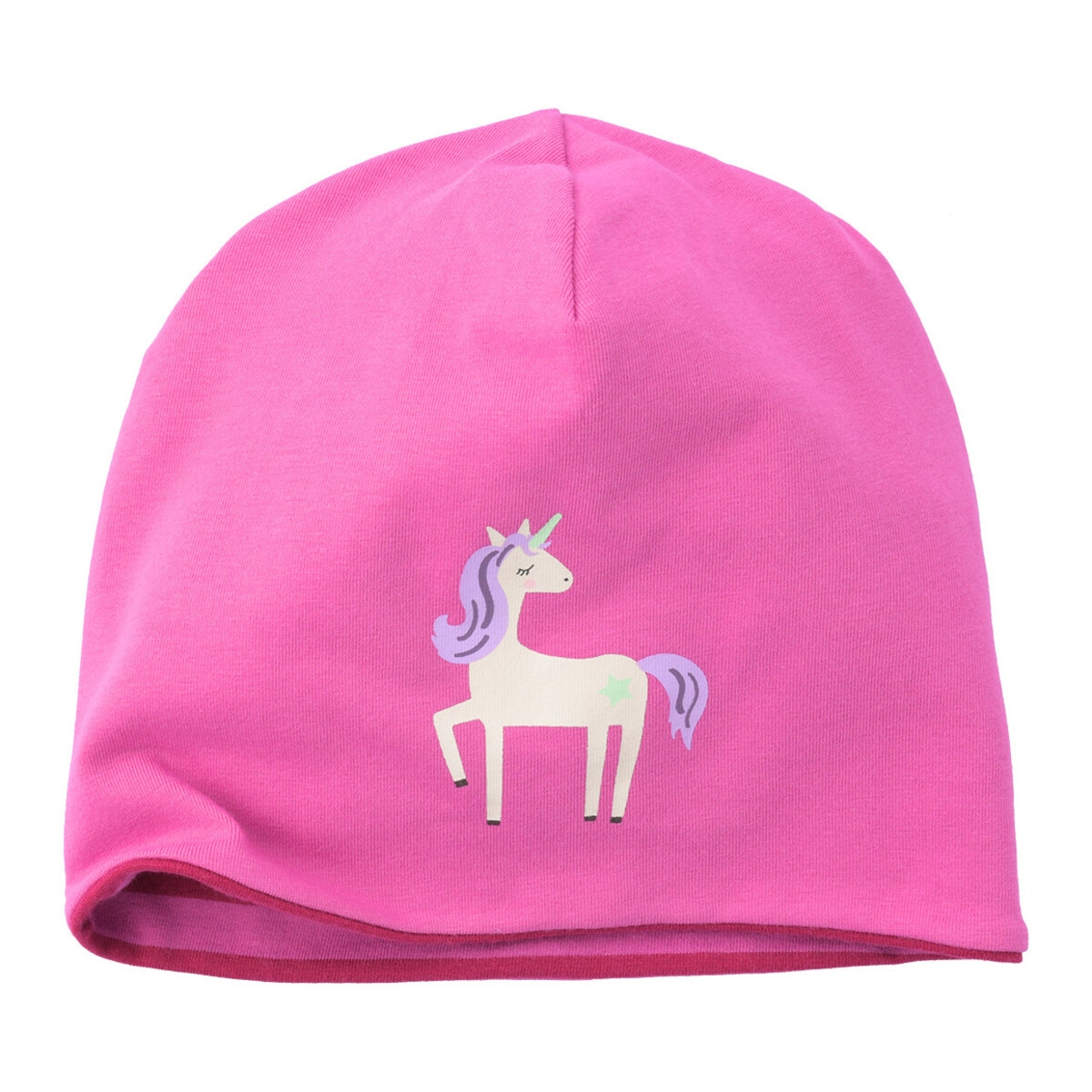 Bild 1 von Baby Beanie mit Einhorn-Motiv PINK
