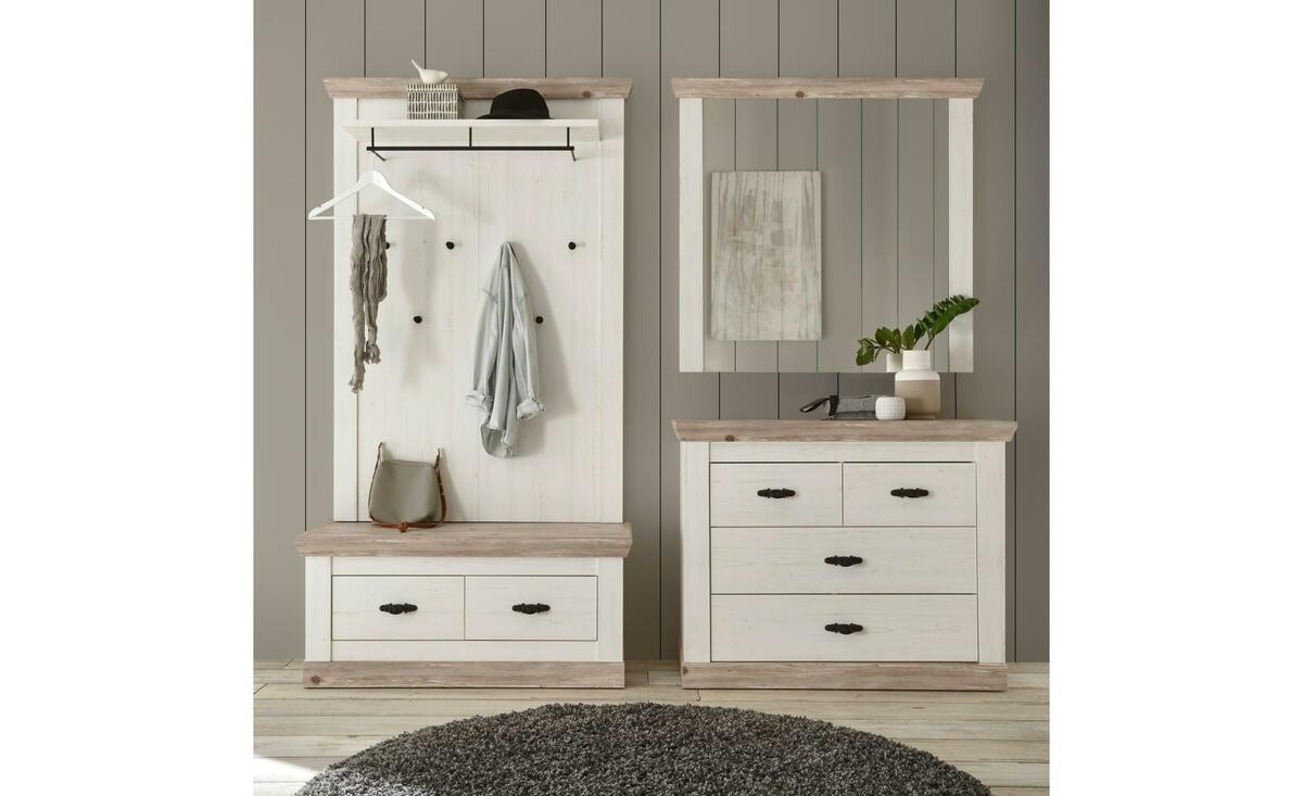 Bild 1 von Garderobe  Riobamba ¦ weiß ¦ Maße (cm): B: 224 H: 201 Flur- & Dielenmöbel > Garderoben Sets - Sconto