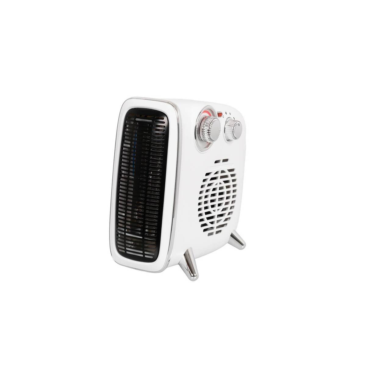 Bild 1 von EUROM Retro Heizstrahler Ventilator 1800 Watt und 3 Leistungsstufen weiß