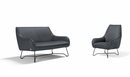 Bild 1 von Egoitaliano Polstergarnitur Namy, Set aus 2-Sitzer und Sessel, edles Metallgestell, Grau