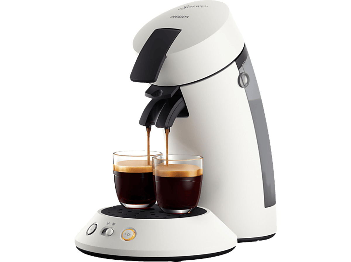 Bild 1 von PHILIPS SENSEO® CSA210/10 Original Plus 2-Tassen-Funktion, Milder oder starker Kaffee, 0.7L Wassertank, Padmaschine, Weiß