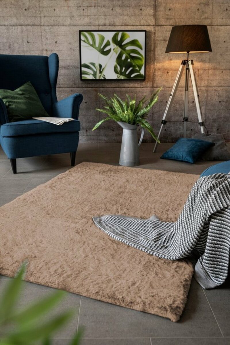 Bild 1 von Fellteppich Novara, LUXOR living, rechteckig, Höhe: 30 mm, Kunstfell, Kaninchenfell-Haptik, besonders weicher Hochflor