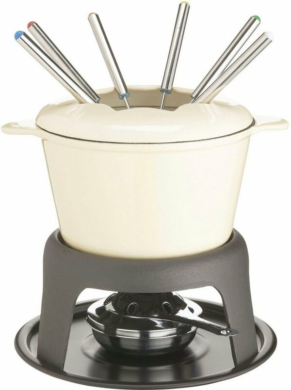 Bild 1 von MasterClass Fondue MasterClass, 6 Fonduegabeln, 1 l, emailliertes Gusseisen, in Geschenkverpackung