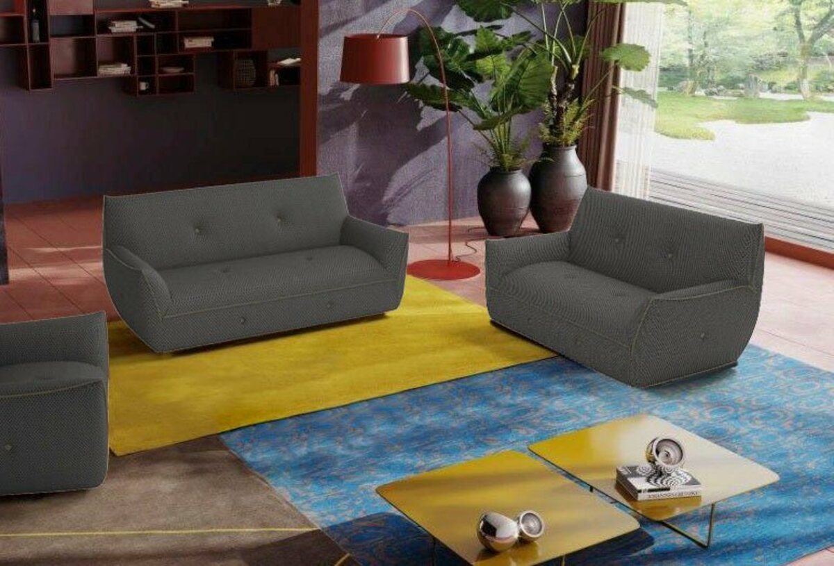 Bild 1 von Egoitaliano Polstergarnitur Yuki, Set, bestehend aus einem 2,5- und einem 2-Sitzer, mit innovativen, Grau