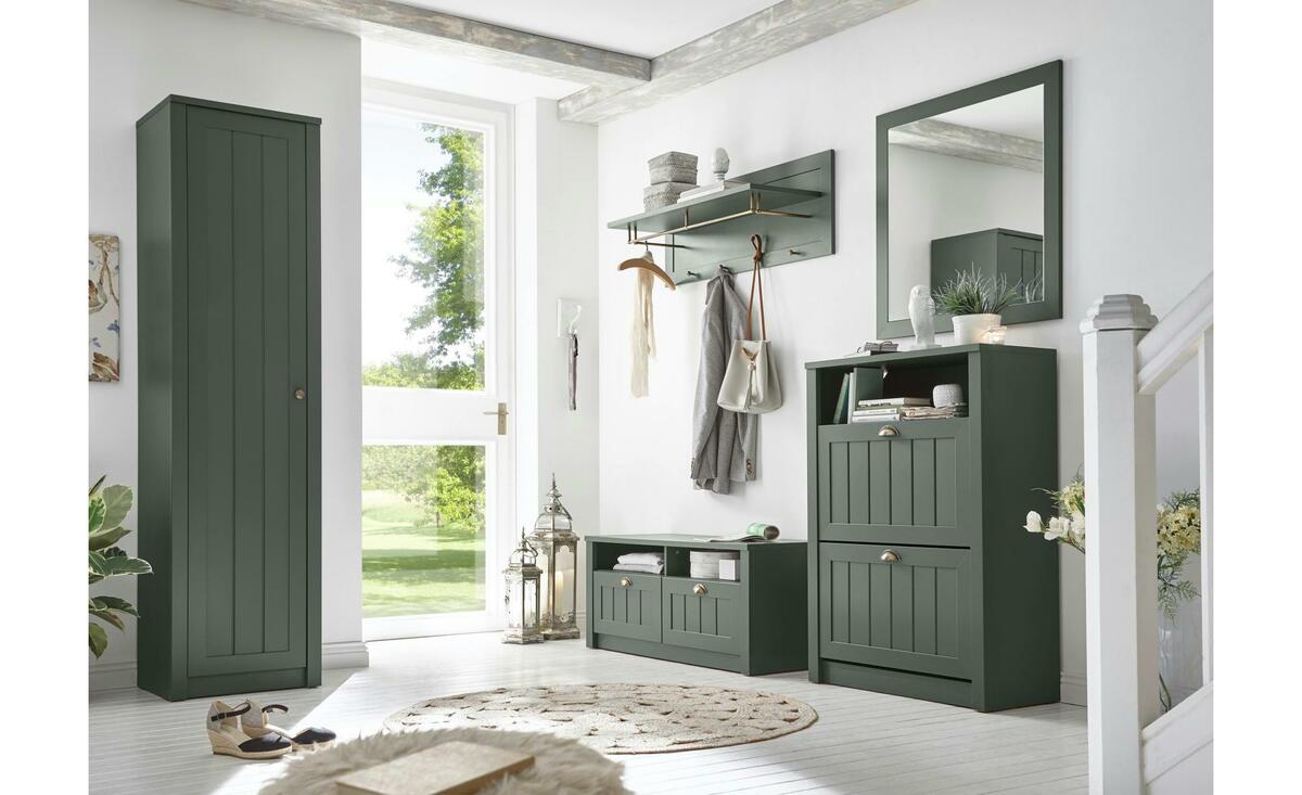 Bild 1 von Garderoben-Set  Valdez ¦ grün ¦ Maße (cm): B: 273 H: 198 T: 43 Flur- & Dielenmöbel > Garderoben Sets - Sconto