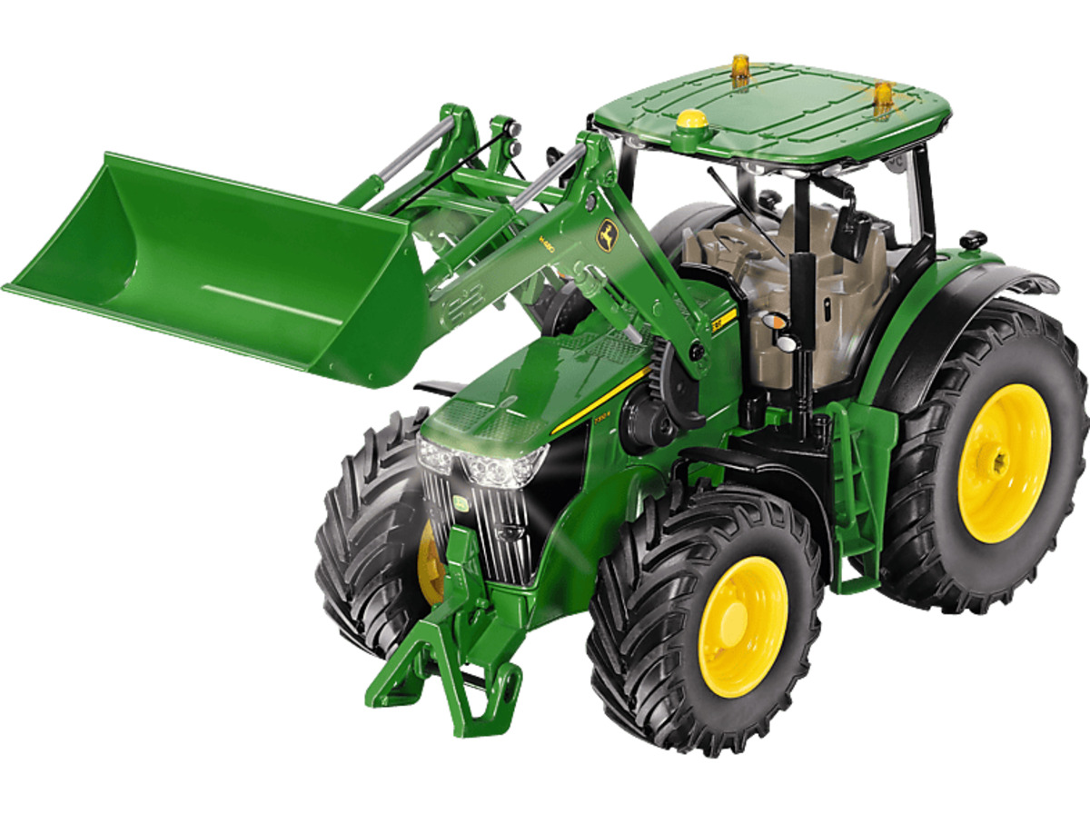 Bild 1 von SIKU John Deere 7310R mit Frontlader und Bluetooth App-Steuerung Spielzeugmodell, Mehrfarbig