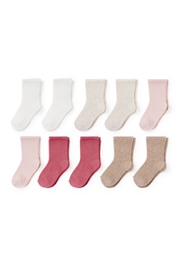 C&A Multipack 10er-Baby-Socken, Rosa, Größe: 15-17