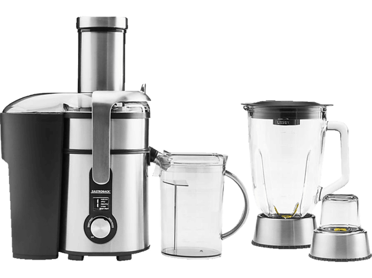 Bild 1 von GASTROBACK 40153 Design Multijuicer Digital Pro Entsafter 1300 Watt, Silber