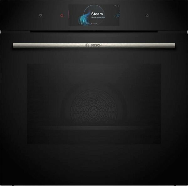 Bild 1 von BOSCH Dampfbackofen Serie 8 HSG7584B1, mit Teleskopauszug nachrüstbar, ecoClean Direct