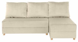 INOSIGN Ecksofa Mick, Longchair links/rechts montierbar, wahlweise mit Bettfunktion, Beige