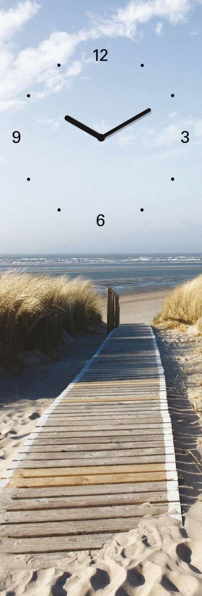 Bild 1 von Euroart Glasuhr Holiday 20x60cm, Glas