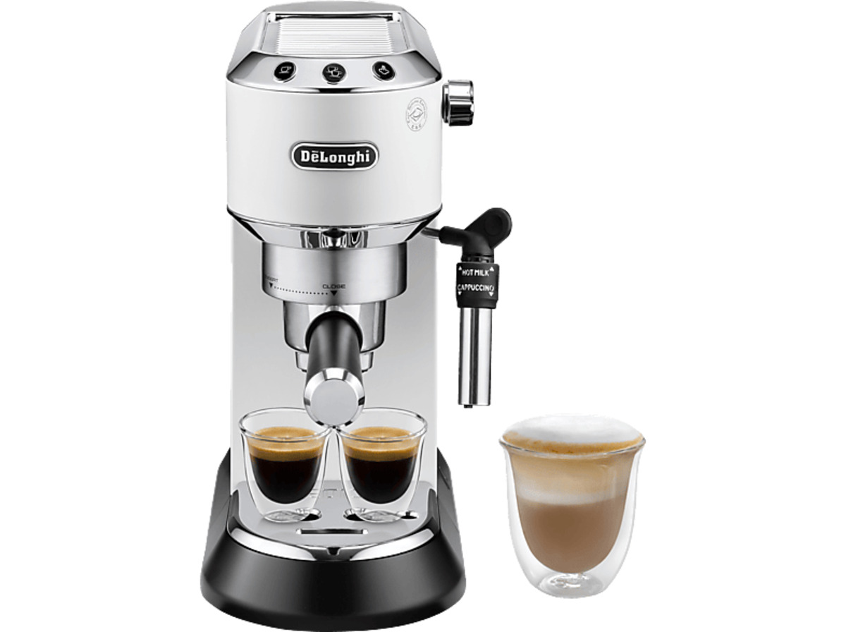 Bild 1 von DELONGHI Dedica Style EC685.W Espressomaschine Weiß Matt