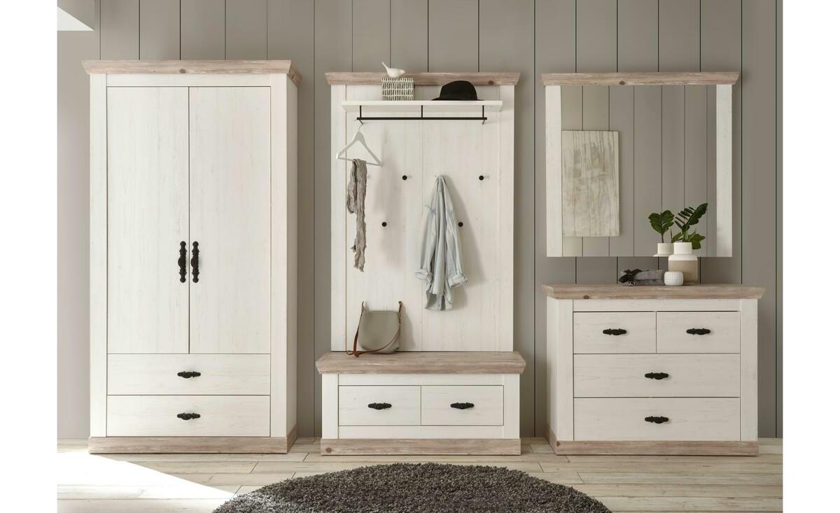 Bild 1 von Garderobe  Riobamba ¦ weiß ¦ Maße (cm): B: 341 H: 201 Flur- & Dielenmöbel > Garderoben Sets - Sconto