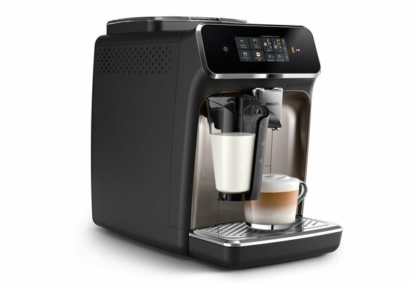 Bild 1 von Philips Kaffeevollautomat EP2336/40 2300 Series, 4 Kaffeespezialitäten, mit LatteGo-Milchsystem, Schwarz verchromt